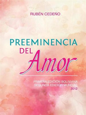 cover image of Preeminencia del Amor